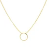 Karma Necklace Circle - Gold Color