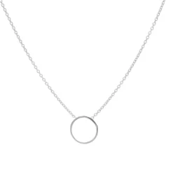 Karma Necklace Circle - Silver