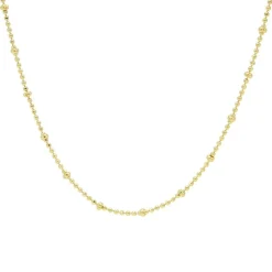 Karma Necklace Dots Chain Diamond - Goldplated