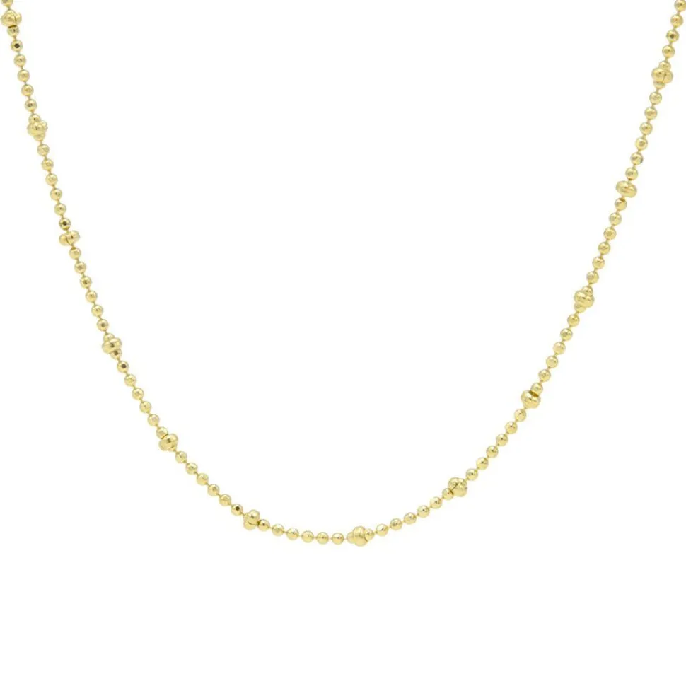 Karma Necklace Dots Chain Diamond - Goldplated