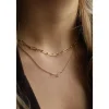 Karma Necklace Double Square - Goldplated