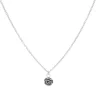 Karma Necklace Flower Rose - Silver