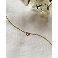 Karma Necklace Open Heart - Goldplated