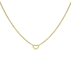Karma Necklace Open Heart - Goldplated