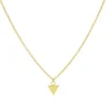 Karma Necklace Triangle - Gold plated