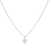 Karma Necklace Triangle - Silver