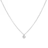 Karma Necklace Zirconia Dot - Silver