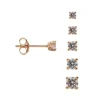 Karma Round Zirconia Earstuds - Rosé