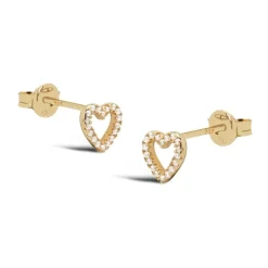 Karma Zirconia Earstuds Shiney Heart