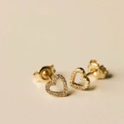 Karma Zirconia Earstuds Shiney Heart