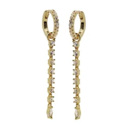 Karma Zirconia Hinged Hoops Aria
