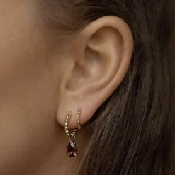 Karma Zirconia Hinged Hoops Anna