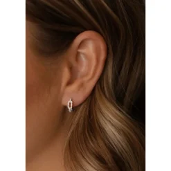 Karma Zirconia Hinged Hoops Big Chain