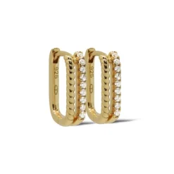 Karma Zirconia Hinged Hoops Liv