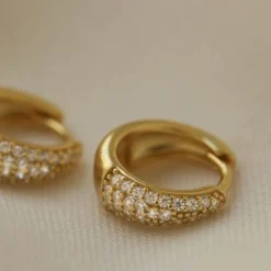 Karma Zirconia Hinged Hoops May Drop