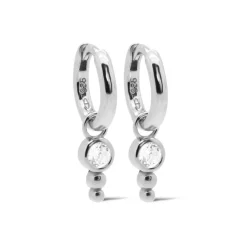 Karma Zirconia Hinged Hoops Nina