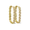 Karma Zirconia Hinged Hoops Sandy