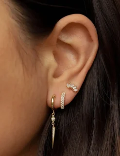 Karma Zirconia Hinged Hoops Suus