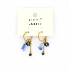 Liet & Joliet oorbellen Flower Blue - J8188