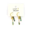 Liet & Joliet oorbellen Heart Green - J8185