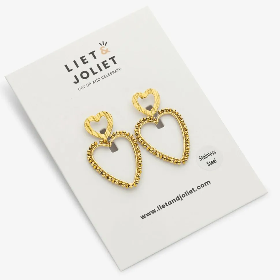Liet & Joliet oorbellen Heart - J8060