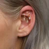 Piercing Zirconia Sparkles - Gold Color
