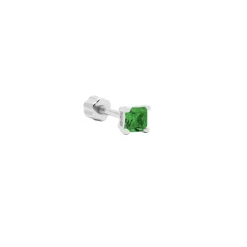Piercing Zirconia Square - Silver