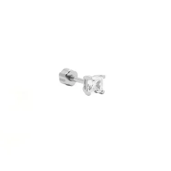 Piercing Zirconia Square - Silver