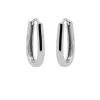 Plain Hinged Hoops Amaze - Silver