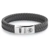 Rebel and Rose Braided Flat 925 Grey I - L0129