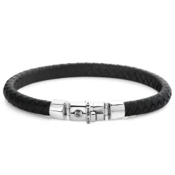 Rebel and Rose Half Round Braided Black - L0133