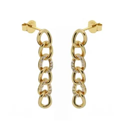 Symbols XL Zirconia Long Chain - Gold Color