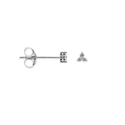 Symbols Zirconia Triple Flower Small - Silver